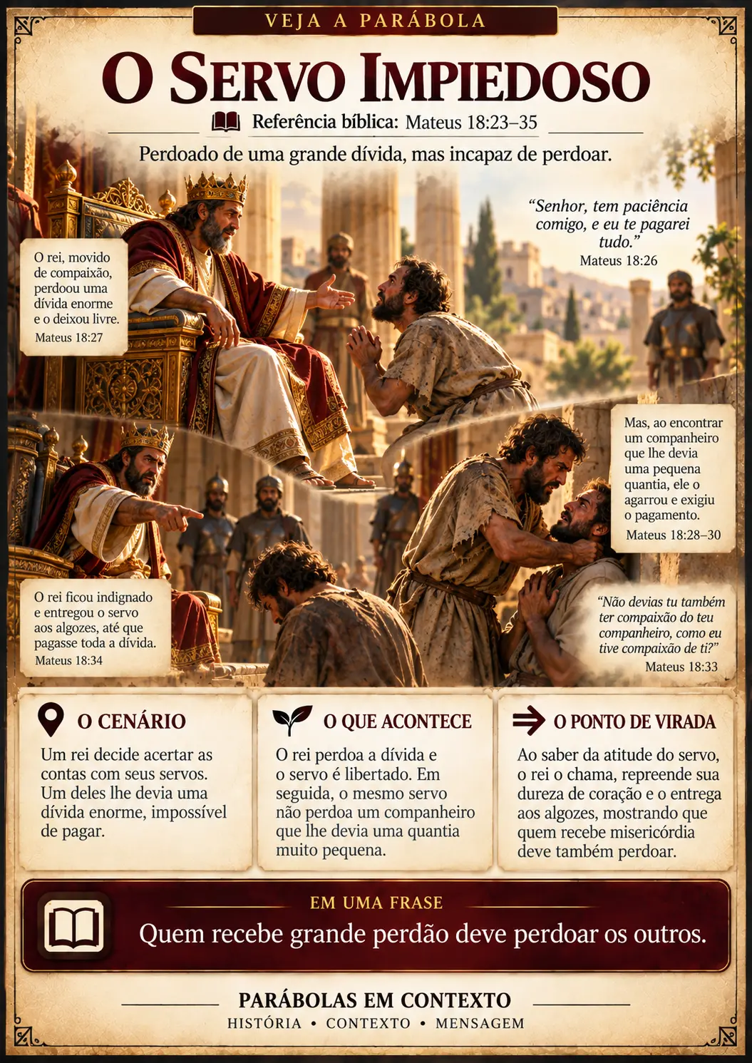 Ficha Veja a Parábola — O Servo Impiedoso
