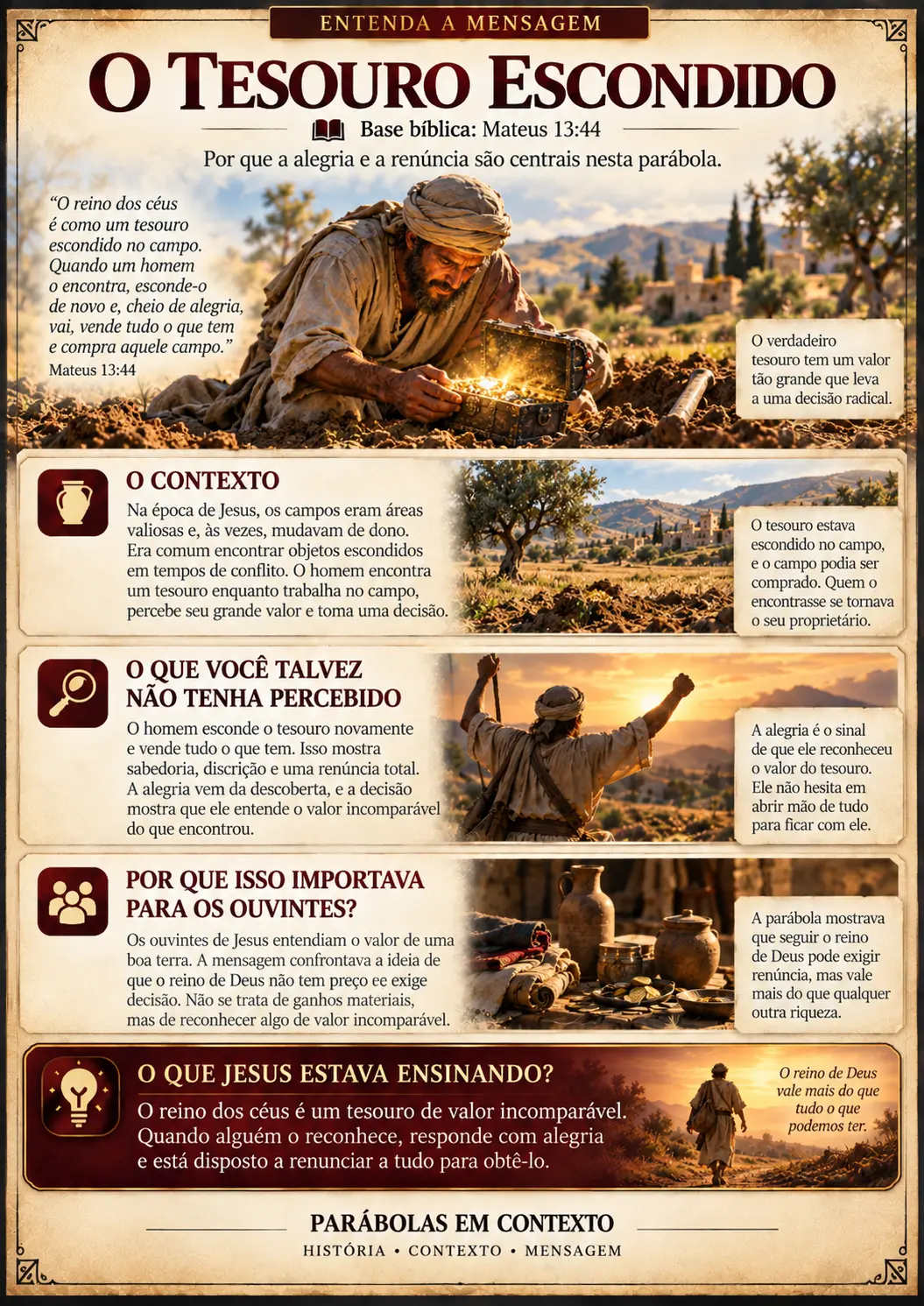 Ficha Entenda a Mensagem — O Tesouro Escondido